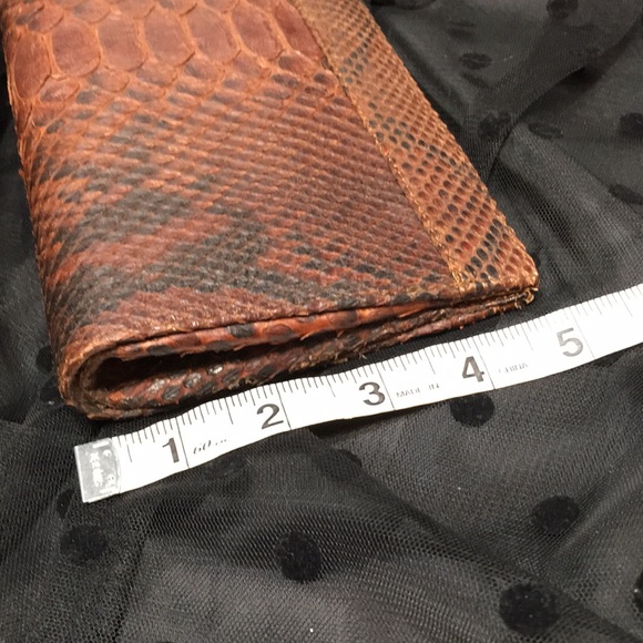 Snakeskin clutch